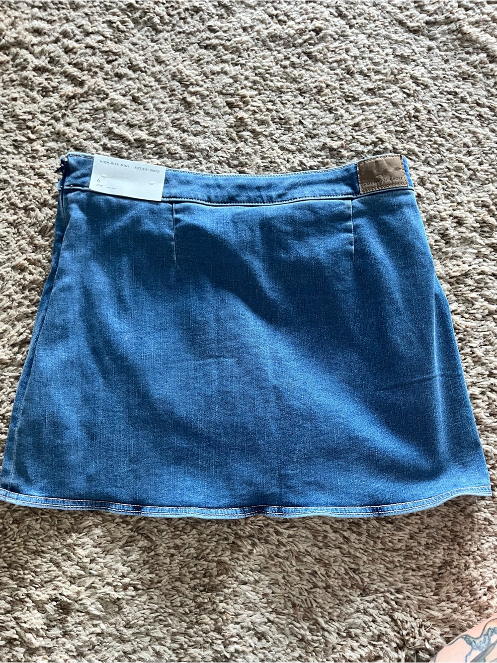 Denim mini skort - Picture 3 of 4